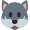 Wolf Face emoji on Twitter